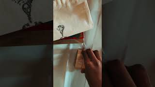 Stamping butcher paper that will wrap a journal order journaling blackwoman penpal [upl. by Cilo]