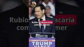 Marco Rubio sería el primer hispano en ocupar el cargo de Secretario de Estado trump hispanos [upl. by Queri]