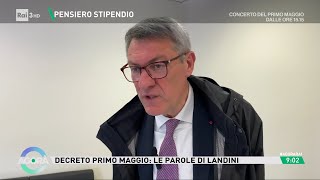 Intervista Landini  Agorà 01052024 [upl. by Ayhtnic798]