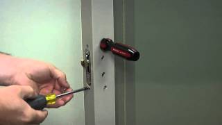 How to Replace the Single Mortise Lock on a Builders Vinyl Patio Door [upl. by Onailerua]