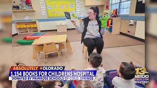 Primrose Schools of Colorado Springs collect more than 1000 books for Childrens Hospital [upl. by Justis590]