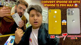 CONVERT iPHONE XR INTO iPHONE 15 PRO MAX 😱 HOUSING  Farhan Vlogger [upl. by Lowery11]