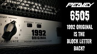 Peavey 6505 1992 Original  QC Issues and the Return of the Block Letter [upl. by Burwell]