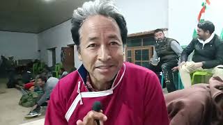 snom wangchuk reaction on recent districts status 6th schedule for ladakh padyatra Delhi Chalo [upl. by Xino]