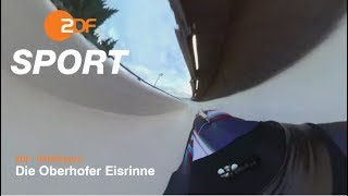 Die Oberhofer Eisrinne in 360°  ZDF SPORTextra [upl. by Aicel]