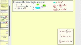 Indefinite Integration Using Substitution [upl. by Enoryt]