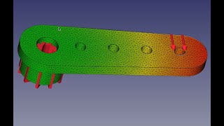 Tutorial  Freecad ModellbauServohebel parametrisch mit FEM [upl. by Amasa]