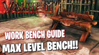 WORKBENCH GUIDE  MAX LEVEL  VALHEIM TUTORIAL 41 [upl. by Ennelram264]