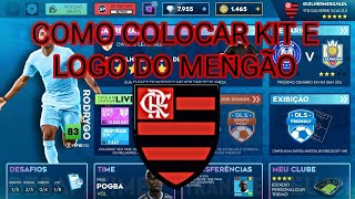 COMO COLOCAR O UNIFORME E LOGO DO FLAMENGO NO DLS 24 [upl. by Nyrad]