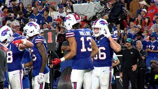 Bills sing along to Mr Brightside during blowout win [upl. by Cypro12]