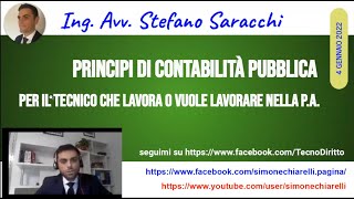 Principi di contabilità pubblica di Stefano Saracchi 412022 [upl. by Ayhay]