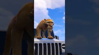 GTA 5  Lion 🦁 help Goku 😱  shorts shortsfeed cartoon shortsviral gta5 trending short [upl. by Alleira170]