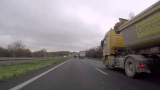 Luxembourg Autoroute vers frontière française Gopro  Luxembourg Highway to French border Gopro [upl. by Temme]