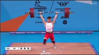 2022 Commonwealth Games Weightlifting M 81 KG [upl. by Eirrac]