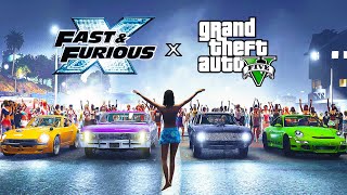 Fast X Brazil Drag Race Scene  Remake in GTA 5 [upl. by Kahle66]