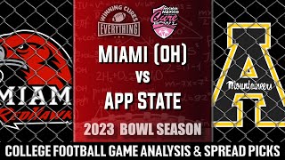 Cure Bowl Miami OH vs Appalachian State Picks amp Prediction Against the Spread 2023 [upl. by Housen]