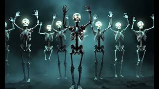 BoneChilling Skeleton Dance Right From the Start  Halloween Window Projection Loop [upl. by Franzen]