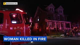 Woman killed in house fire in Bethlehem Pa identified [upl. by Eicyac]