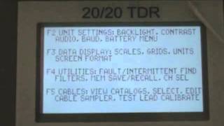 Prueba y medida de impedancia y longitud de cableado estructurado UTP y coaxial con un TDR [upl. by Atalayah]