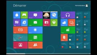 Windows 8  Le menu démarrer [upl. by Aratas156]