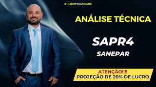 Projeção de 20 de LUCRO em SANEPAR  Análise técnica no detalhe 060924  sapr4 sapr11 sanepar [upl. by Farman]