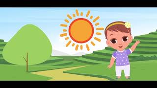 quotThe Friendly Sun 🌞  A Happy Nature Rhyme for Kids  Wondertalesquot [upl. by Jamey]