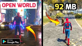 Top 5 High Graphics Spiderman Offline Games For Android  Only 100 MB  Spiderman Android Games [upl. by Aicener]