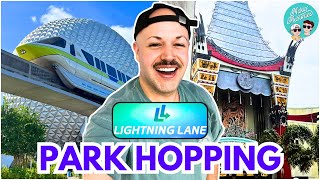 Park Hopping With Lightning Lane Multi Pass  EPCOT amp Hollywood Studios  Disney World 2024 [upl. by Enirhtak598]