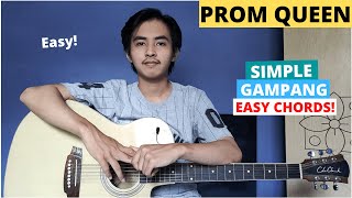 CHORD SIMPLE GAMPANG Prom Queen  Beach Bunny Tutorial Gitar Easy Chords [upl. by Ylsel]