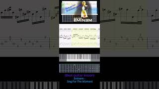 Best Guitar Lesson Eminem  Sing For The Moment bassdistortion guitar [upl. by Cathlene370]