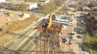 Upper Heyford water tower removal [upl. by Gerome]