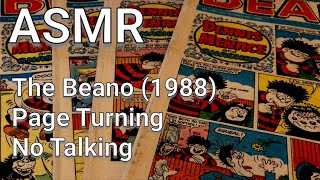 ASMR Page Turning  No Talking  Beano Comic  Newspaper  1988  UK  Male [upl. by Braden]