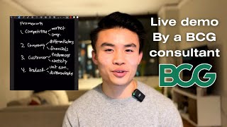 Acing a consulting case live so you can just copy me BCG R2 [upl. by Dranyer]