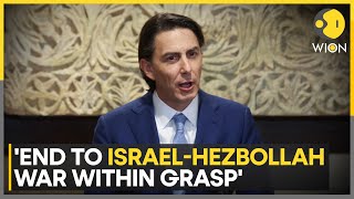 IsraelHezbollah War US Envoy Amos Hochstein Discusses Truce Plan With Lebanese Officials  WION [upl. by Mail327]