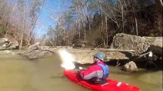 upper cahaba 011313 trussville to golf coursealabama whitewater part 1of3 [upl. by Faden]