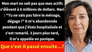 Mon mari sest remarié après mavoir quitté pendant que jétais hospitaliséesans savoir que javais [upl. by Rachaba]