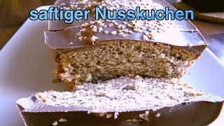 Nusskuchen in Kastenform  saftig nussig lecker [upl. by Nestor]