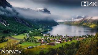 Norway in 4K UHD – From Majestic Fjords to SnowCapped Peaks [upl. by Ainoyek]