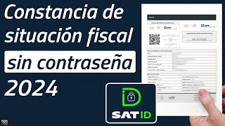 Constancia de situación fiscal SIN CONTRASEÑA descárgala así [upl. by Roye]