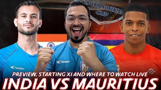 India vs Mauritius Preview Squad Analysis amp Where to watch Live  Intercontinental Cup 2024 [upl. by Olympie]