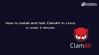 How to install clamAV on Linux in under 2 minutes [upl. by Eibrad]