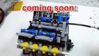 LEGO LPE v8 engine 1500rpm [upl. by Ahsilef]