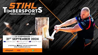 STIHL TIMBERSPORTS® French Pro Championship 2024  livestream [upl. by Kerns]