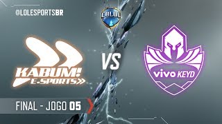 CBLoL 2018 KaBuM x Vivo Keyd Jogo 5  Final  1ª Etapa [upl. by Gilus]