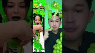 Green food Mukbang greenfood mukbang eatingvideos food mukbanging asmr eating [upl. by Schramke]