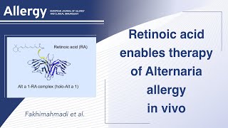 Retinoic acid enables therapy of Alternaria allergy in vivo [upl. by Saval]