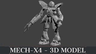 MechX4  3D Model [upl. by Amikahs]