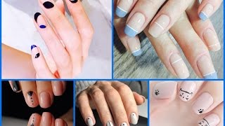 25 Trendy Minimalist Nail Art  Easy Nail Art Designs [upl. by Yancy303]