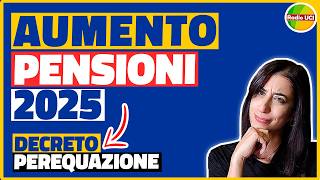 RIVALUTAZIONE PENSIONI 2025 TABELLA AUMENTO IMPORTI ADEGUAMENTO ISTAT [upl. by Sell963]