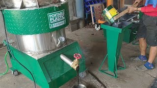 Operation Manual Plastic Melter  Densifier Waste Plastic Recycling into bricks etc [upl. by Merril820]